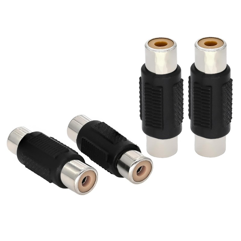 10pcs RCA Connector Coupler Adapter, RCA Female to Female Audio