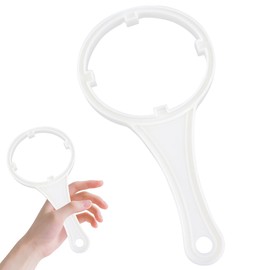 VILLCASE Llave para Portafiltro de Agua de 10 Pulgadas - Herramienta de Reemplazo Universal para Carcasa de Filtro, Plástico PP de Alta Resistencia para Inversa (RO), Blanco