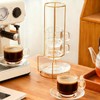 SJORHNUS 5.4 oz Espresso Cups Set of 4,Clear Glass Coffee