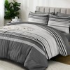 Dobuyly Grey Queen Comforter Set 7 Pieces, Boho Grey White