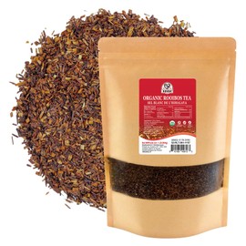52USA Organic Rooibos Tea, 1 LB, Red Rooibos Loose Leaf Tea, Naturally Caffeine-Free, Pure South African Red Bush Herbal Tea, Non-GMO, USDA Organic