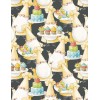 Platinum So n Sews Celebration Gnomes on Black B/G-BTY-Wilmin