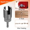sourcing map H18 Wing Nut Driver 18mm Metric 6-Point Socket