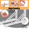 Tanstic 2-Pack 12 Inch Folding Shelf Brackets, Heavy Duty Wall