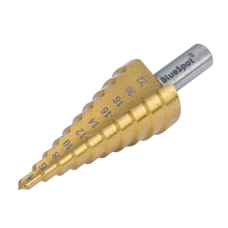 Blue Spot Tools Step Drill HSS Steel Titanium Cone Bit