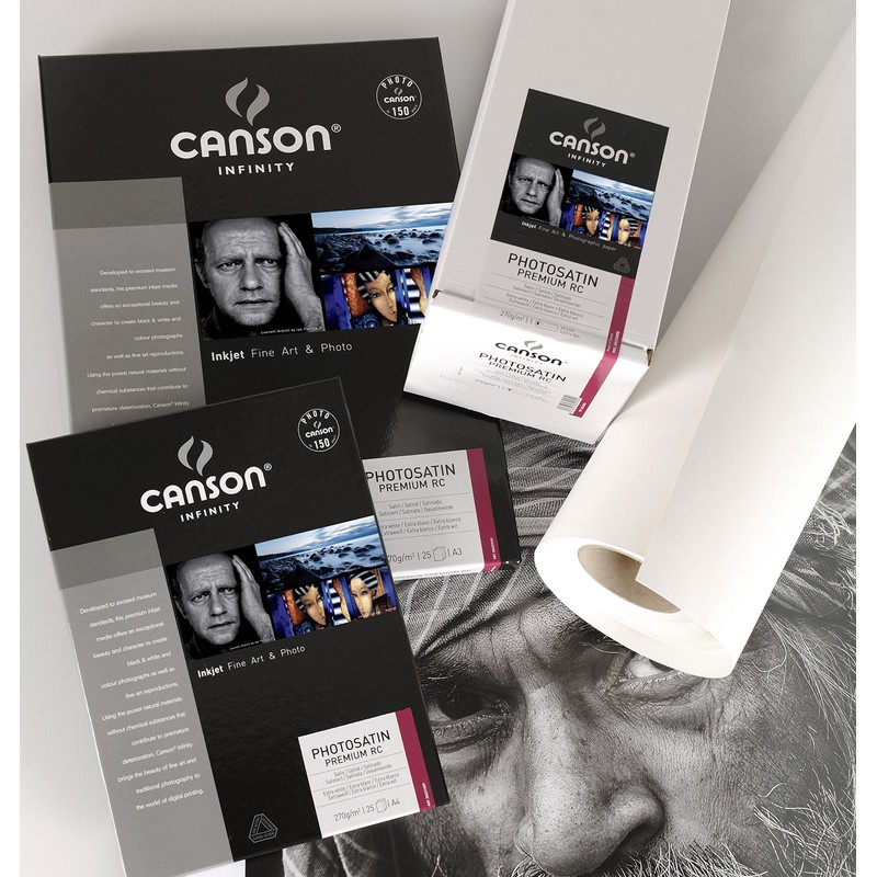 Canson 206231009 Photo Satin Premium RC Box, A4