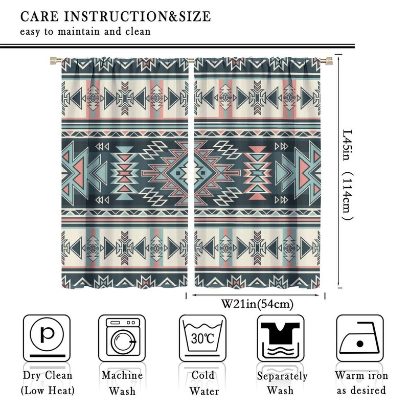 LOMADIA Aztec Blackout Curtain, Native American South Western Fantasy Bohemia