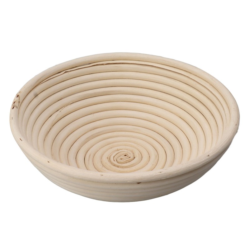 Round Bread Proofing Basket with Liner Cloth Dough Rising Rattan