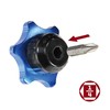 Powerbuilt 3/8 Inch Drive Palm Ratchet Handle, Finger Ratchet, Stubby