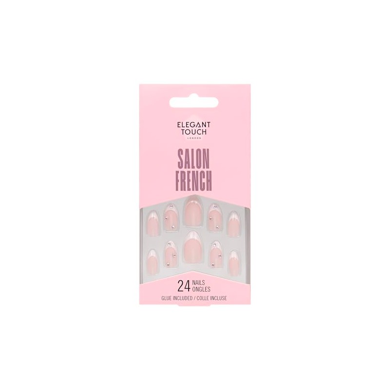 Elegant Touch French Nails 128