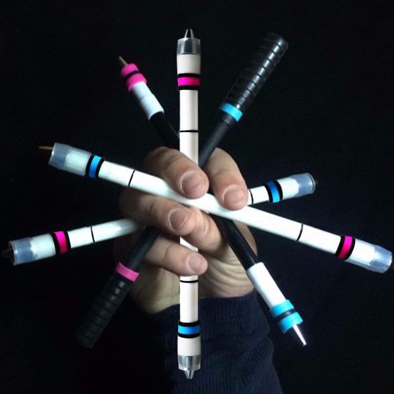 TOMZEGNA Pen Spinning Pens Ivan Emboss Pen Mod, Weighted Spin