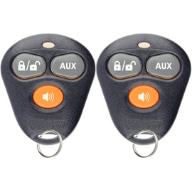 KeylessOption Keyless Entry Remote Starter Car Key Fob Alarm for Aftermarket Viper Automate EZSDEI474V 473V (Pack of 2)