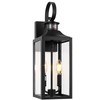 20" Black Motion Sensor Outdoor Light, Large Dusk to Dawn