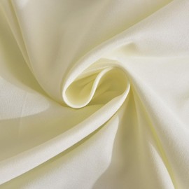 WEAVERS: 3-Piece Luxurious Microfiber Duvet Set - Super Soft Cotton-like Feel, Breathable, Duvet cover with Pillowcases. (Colour Cream Size Double)