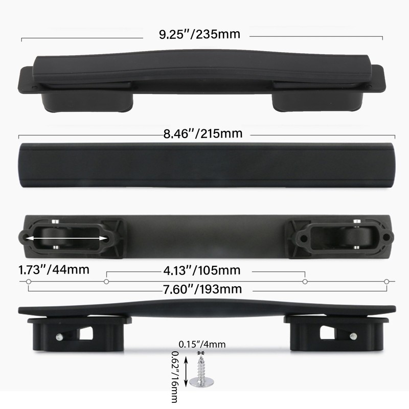RDEXP Luggage Suitcase Handle, Replacement Suitcase Handles, Black Luggage Handle,