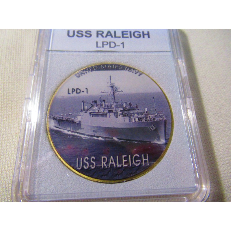 US NAVY - USS Raleigh (LPD-1) Challenge Coin