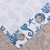 Greenland Home Pebble Beach Sealife Grommet Top Curtain Panel Pair