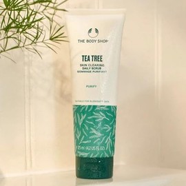 The Body Shop Tea Tree Squeaky-Clean Scrub for Unisex Facial Scrub 3.3 oz