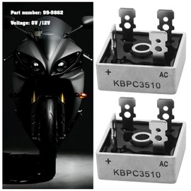The Lord of the Tools 2x Motorcycle Solid State Rectifier KBPC3510 99-9882 Compatible with BSA Compatible with TRIUMPH 6v 12v Alternator Models Bikes