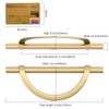 Amerdeco 6 Pack Champagne Bronze Cabinet Pulls 5 Inch(128MM) Hole