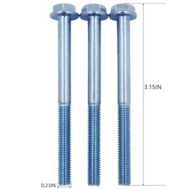 WUCDF AUTO W702527-S437 3PCS Thermostat Housing Engine Bolts for 1997-2010 Ford Explorer Explorer Sport Trac Ranger Mustang for 2000-2010 Mercury Mountaineer for 2001-08 Mazda B4000 4.0L V6 Gas SOHC