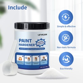 LIFVEAN Paint Hardener for Disposal (35 Ounce) Fast Acting Solidifier for Disposal, Paint Drying Powder Absorbs 6.6 Gallons