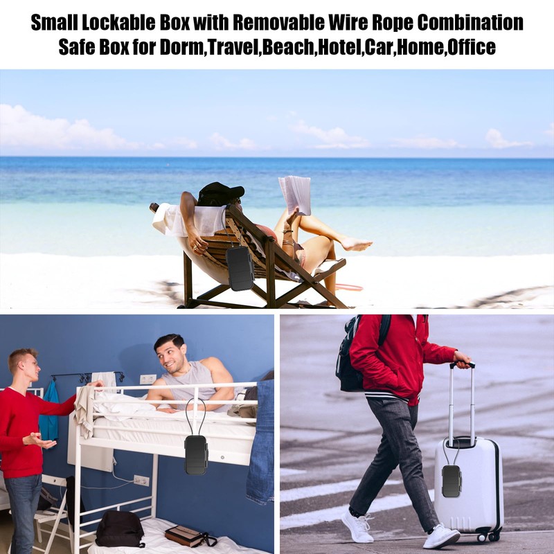 Diyife Travel Safe, [Waterproof] Portable Mini Beach Safe Heavy Duty
