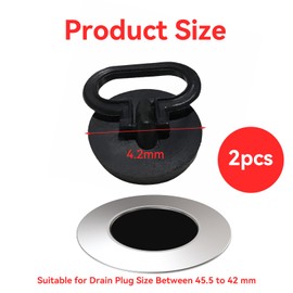 2 Pieces Plastic Sink Plug with Easy Lift Grab Handle,Anti-Smell & Anti-Return Bath Plug for Sink,Reusable Drain Stopper,Black Kitchens Sink Bath Plug Replacement,for Bathtubs,Lavatories,Kitchen
