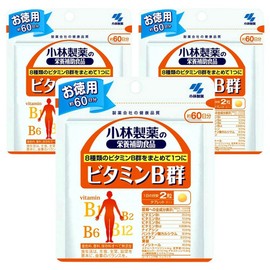 Kobayashi Nutritional Supplement Vitamin B Complex Tablets, 3, 120 Tablets / 고바야시 영양 보조 식품 비타민 B군 타블렛, 3개, 120정