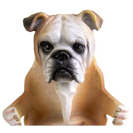 Bulldog Salt and Pepper Shaker Holder (Shakers Included)