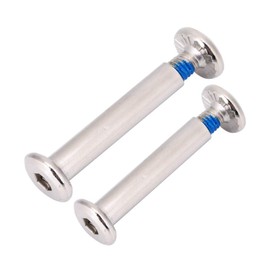 AYNEFY 10 Inline Skate Wheel Bolts, Replacement Parts for Skate Bolts, Hardware for Skate Trucks, Coated on the Connection, for Direct Replacement (Inner Length 31 mm)