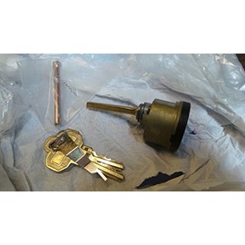 Baldwin Reserve 8BR0204003 Single Cylinder Deadbolt Cylinder Kwikset Smartkey with Housing and 2 Keys Venetian Bronze Finish