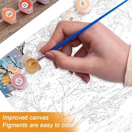 TARATH Paint by Numbers Adults, DIY Hand-Painted Oil Painting Kits, Paint by Numbers for Home Decoration, No Frame, 40 x 50 cm (Sunset)