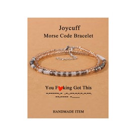 JoycuFF Encouragement Bracelets for Women Inspirational Unique Gifts for Her Meaningful Funy Jewelry for Daughter Sister Best Friends Valentine's Day Graduation Gift Friendship You Got This