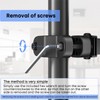 WORLDLIFT Pole Mount Monitor Arm Easy Clamp-on VESA Mount for