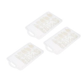 FRCOLOR Wearable White Fake Toe Nails Lovely Decorative Press Nail Tips for Pedicure for Parties Daily Use Easy Application