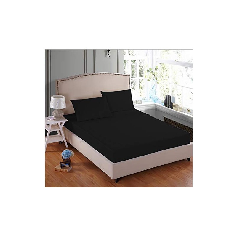 Easy Care Percale Poly Cotton Extra Deep Fitted Bed Sheet