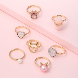Stocking Stuffers Holiday Outfits for Women 2024 Gold Stackable Rings for Women Boho Stacking Rings Vintage Knuckle Rings Set Punk Goth Rings Crystal Heart Butterfly Star Rings Dainty Jewelry Gifts for Women