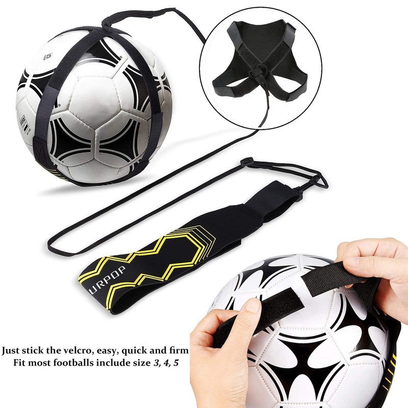 Soccer/Volleyball/Rugby Trainer, Football Kick Throw Solo Practice Training Aid Control