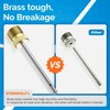 ETENWOLF 12 Pack Brass Ball Pump Needles, No Break Heavy