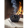 BEYLAB Cast Iron Incense Holder with Lotus Flower Lid, Versatile