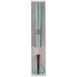 PINGTO 320280 Chopsticks Dishwasher-safe, Natural Wood, Tip Corner, Chopsticks Rest Set, Gift, Stylish, Cute, 9.1 inches (23 cm), Lino Reno, Green, Made in Japan