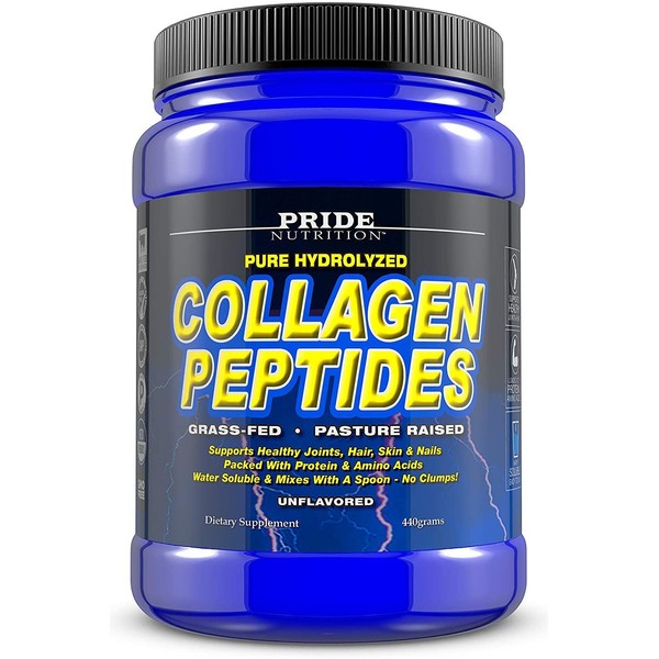 Collagen Peptides Powder - Grass Fed Pasture Raised Hydrolyzed Paleo and Keto Protein Supplement - for Youthful Skin, Healthier Hair, Joints, Stronger Nails - GMO and Gluten Free