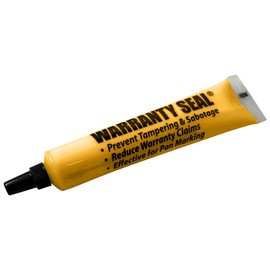 Yellow Tamper Proof Cross Check Repair & Maintenance Warranty Seal 1.8 Oz Squeeze Tube Paint Marker - 1 Tube
