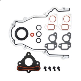 TCS45993 Timing Cover Gaskets & 12633904 LS Camshaft Retainer Plate Gasket Bolt Kit Compatible with GM Gen III IV V LS1 LT1 L86 L84 LT4 LQ4 LS2 LS3,4.8/5.3/6.0/6.2L