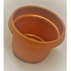 Austin Planter Pots with Saucers, 7 inch Copper Color, Case