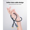 SUPERV Smart LED Nylon Braided Sync Charge USB C to