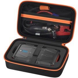 Case Compatible with AstroAI S8 Car Jump Starter Battery Pack, Holder for Portable Jump Box Charger with Jumper Cables, Storage for Heavy-Duty Clamps and USB Type-C Charging Cable (Box Only)