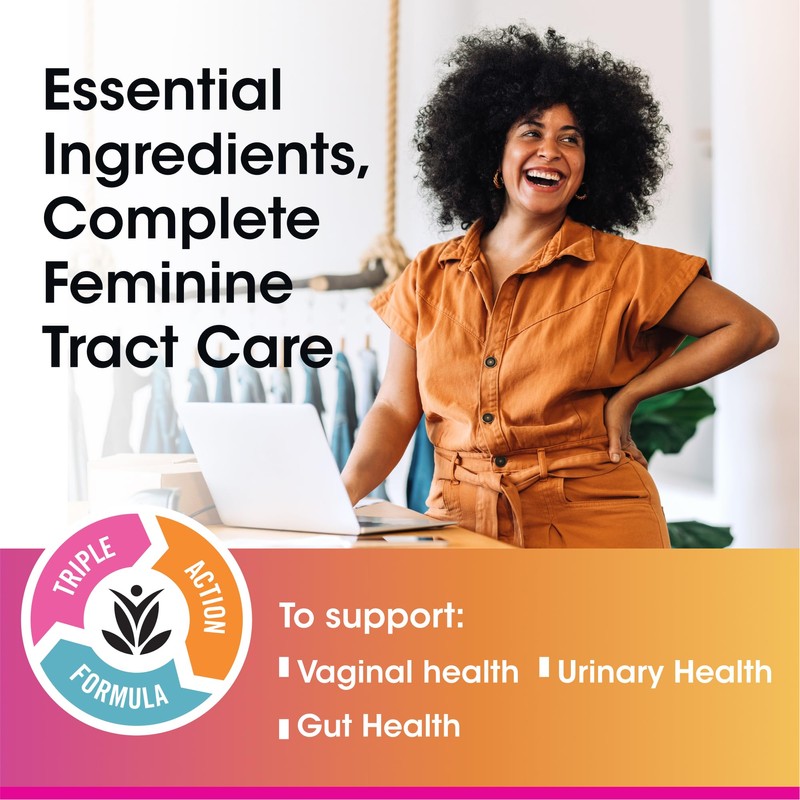 vH Essentials Probiotics for Women with Prebiotics, Cranberry & Vitamin