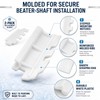 YKF-116 Scraper Blades for VEVOR Hard Ice Cream Machines, 2-Pack